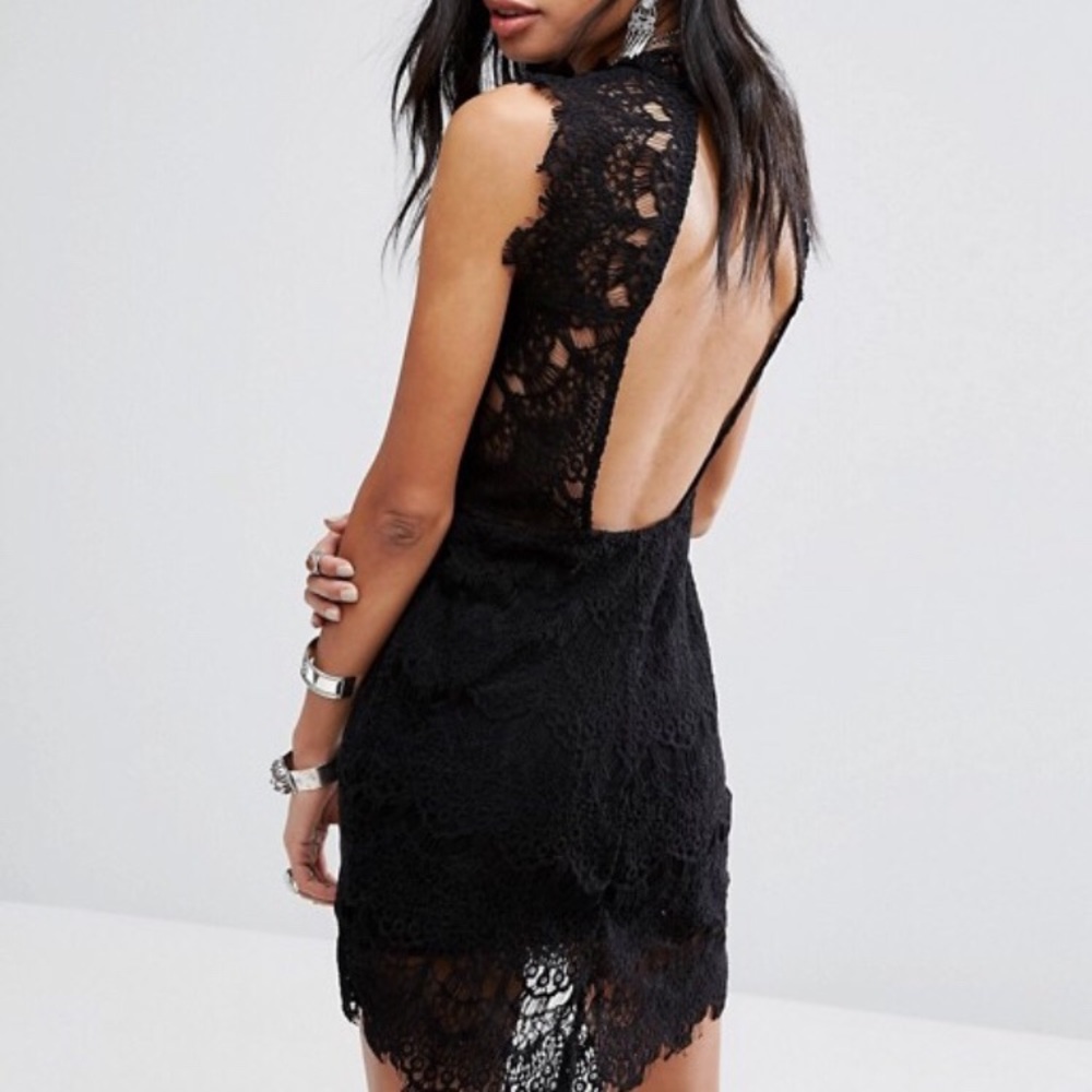 Free people lace black dress